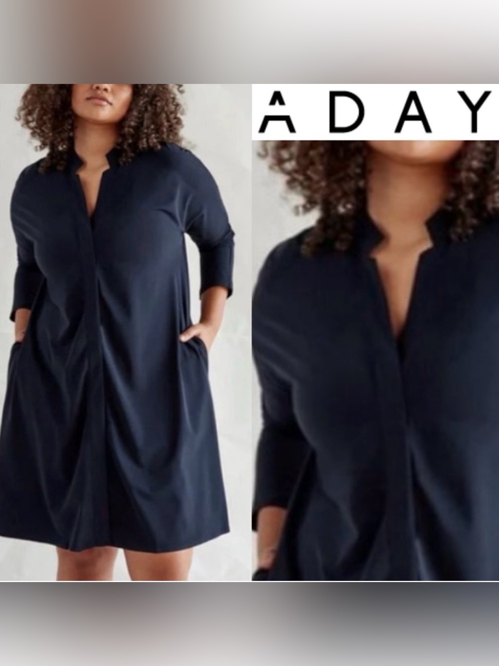 ADAY “Something Borrowed” Snap Front Dress